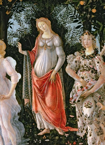 Primavera, ca. 1478 (detail) door Sandro Botticelli